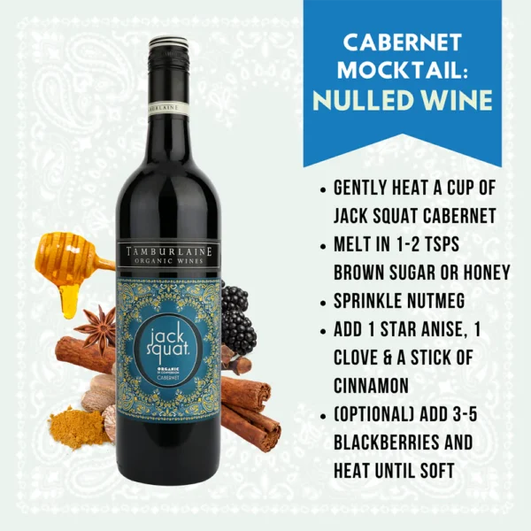 Tamburlaine Jack Squat Non-Alcoholic Cabernet Sauvignon - Image 3